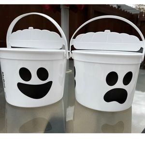 McDonalds Halloween Ghost Bucket 2022 NEW Collectors set of 2